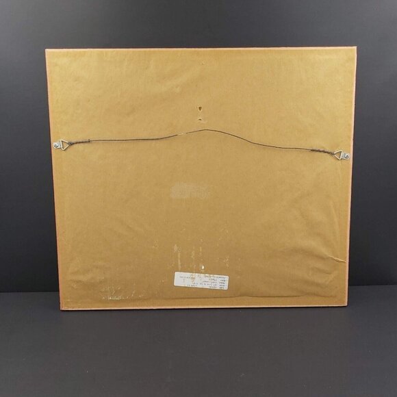 Linda Nelson Stocks Signed 1995 Folk Art Print Framed Matted 18.75"x16.3" - Picture 3 of 8